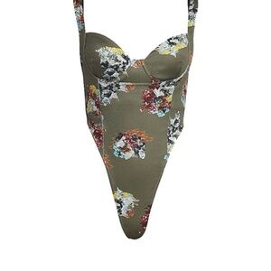 Floral Green Bodysuit